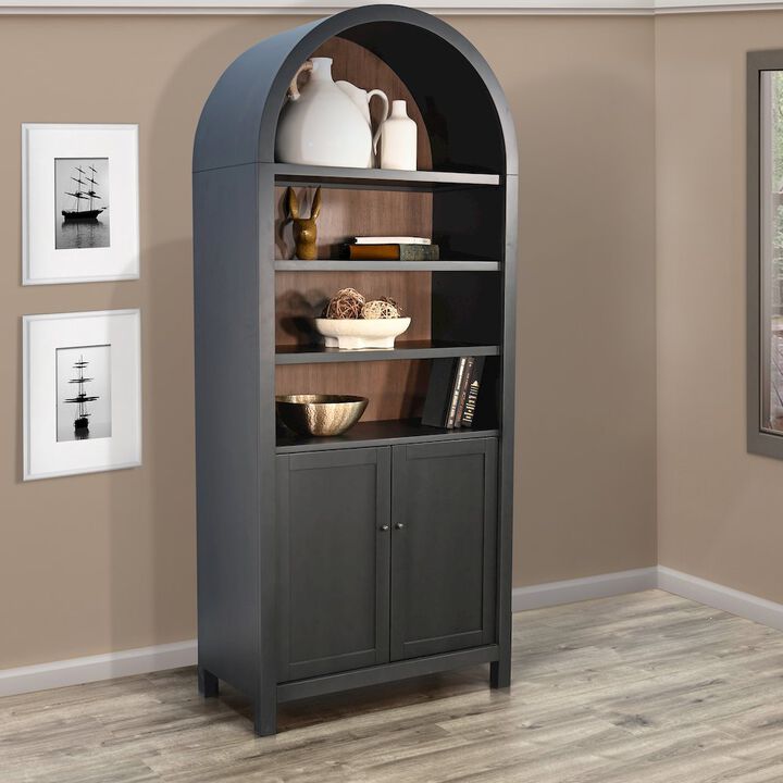 Sunny Designs Arched Display Cabinet with Doors