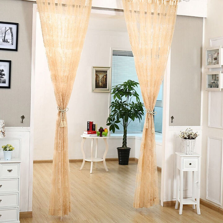 Dolce Mela Sheer Curtains Panel