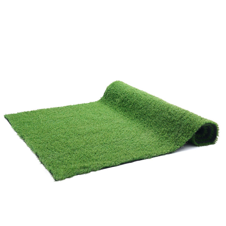 FUFU&GAGA Artificial Turf Grass Mat - 78.7" x 157.5", Perfect for Garden and Patio,Light Green
