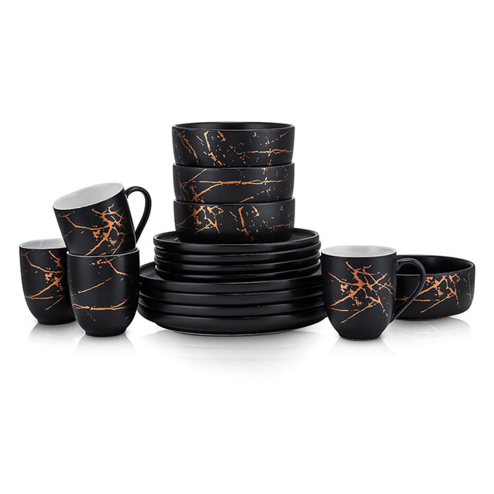 Stone Lain Zora Porcelain 32 Piece Dinnerware Set