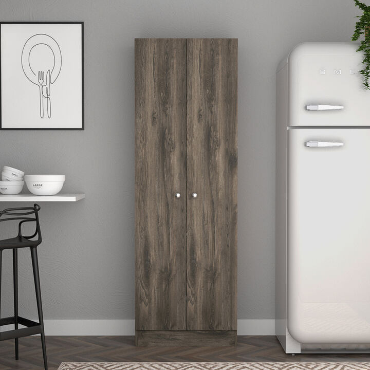 Storage Cabinet Pipestone, Kitchen, Dark Brown / Black