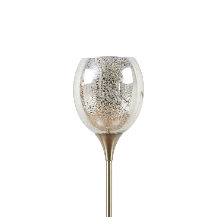 Gracie Mills Warren Mercury Glass Uplight Floor Lamp