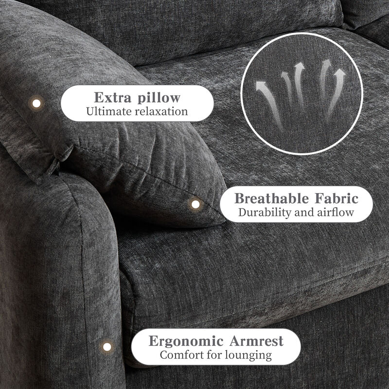 Merax Chenille 2-Seat Sofa for Living Room