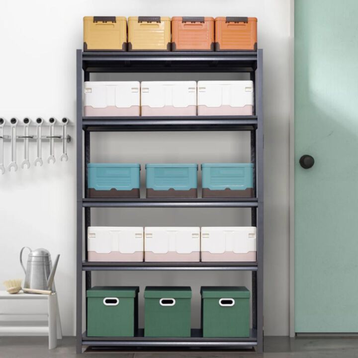 5-Tier Storage Shelving Unit Adjustable Heavy-Duty Garage Shelf & Industrial Utility Rack for Organization