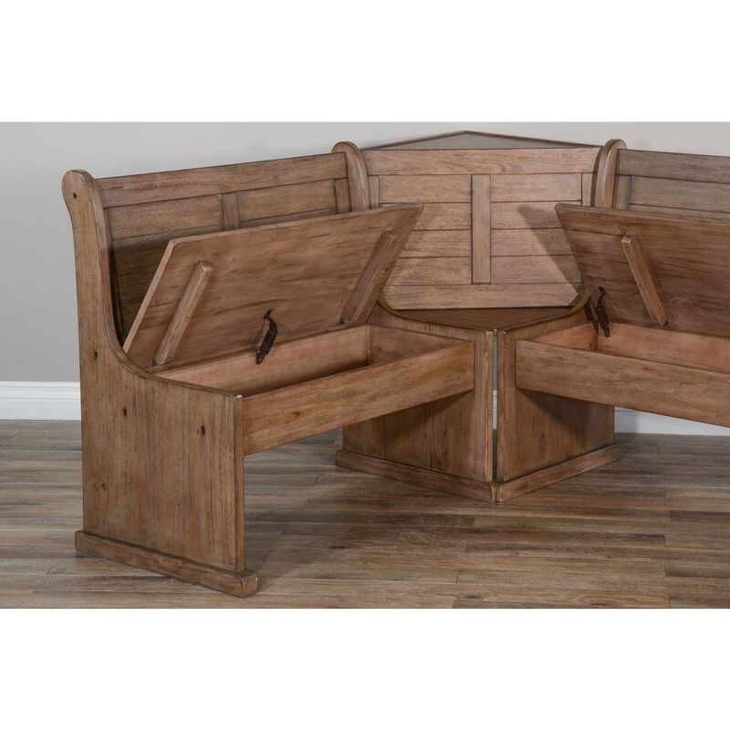 Sunny Designs Wood Breakfast Nook Dining Set