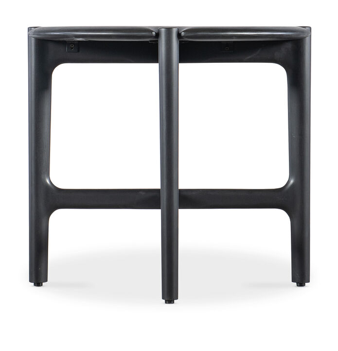 Harlow 24" Round Side Table in Black