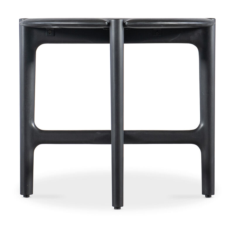 Harlow 24" Round Side Table in Black