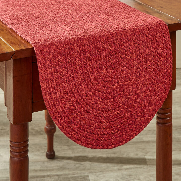 Park Designs Paprika Spice Bin Braided Table Runner 15" X 54"