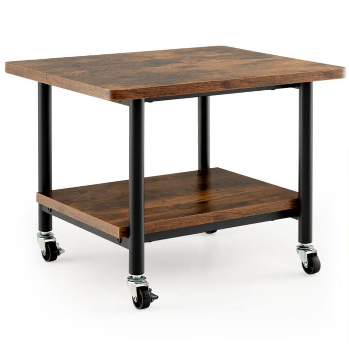 Hivvago Under Desk Printer Stand with 360Â° Swivel Casters
