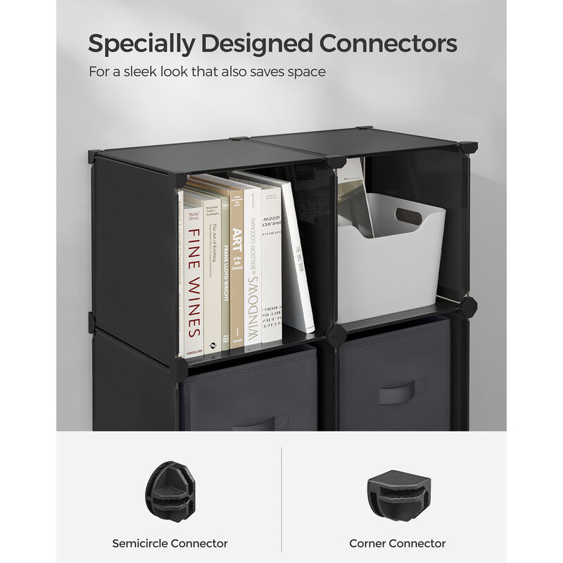 Cube Storage Organizer with 6 Storage Boxes