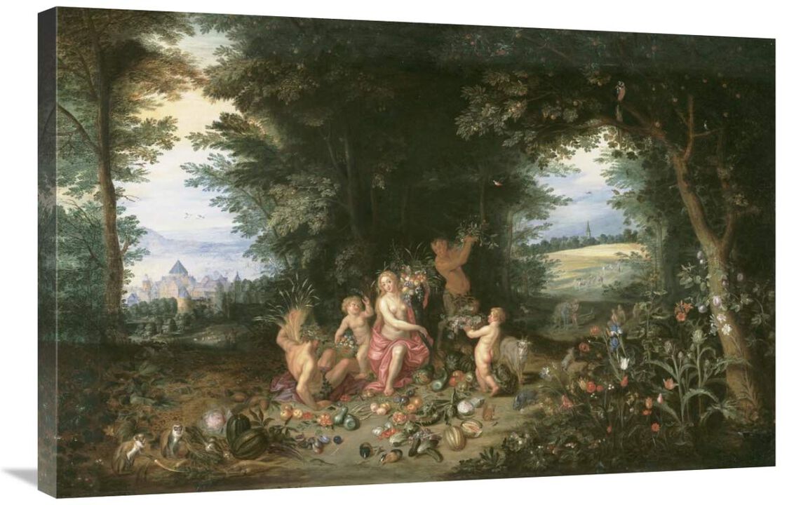 Landscape with Ceres (Allegory of Earth)-Canvas Art-36x24
