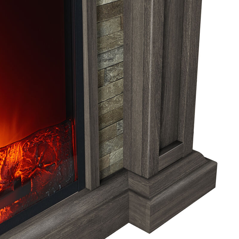 FESTIVO 48" Electric Fireplace with Realistic Flame Effect
