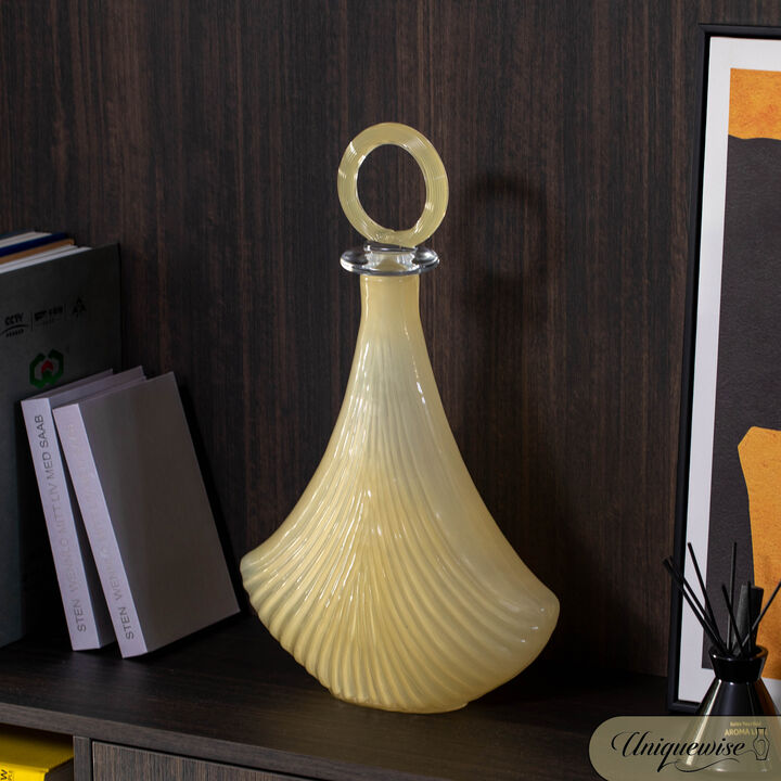 Unique 20-Inch Decanter Glass Vase