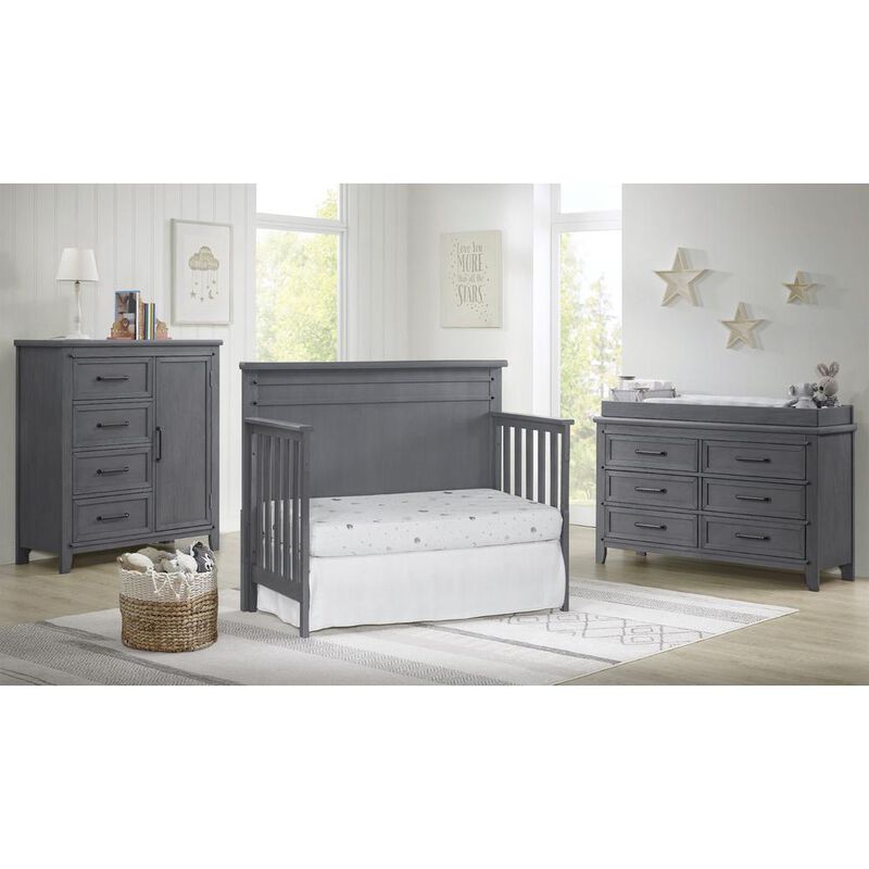 Soho Baby Ellison 4 In 1 Crib Ash Gray