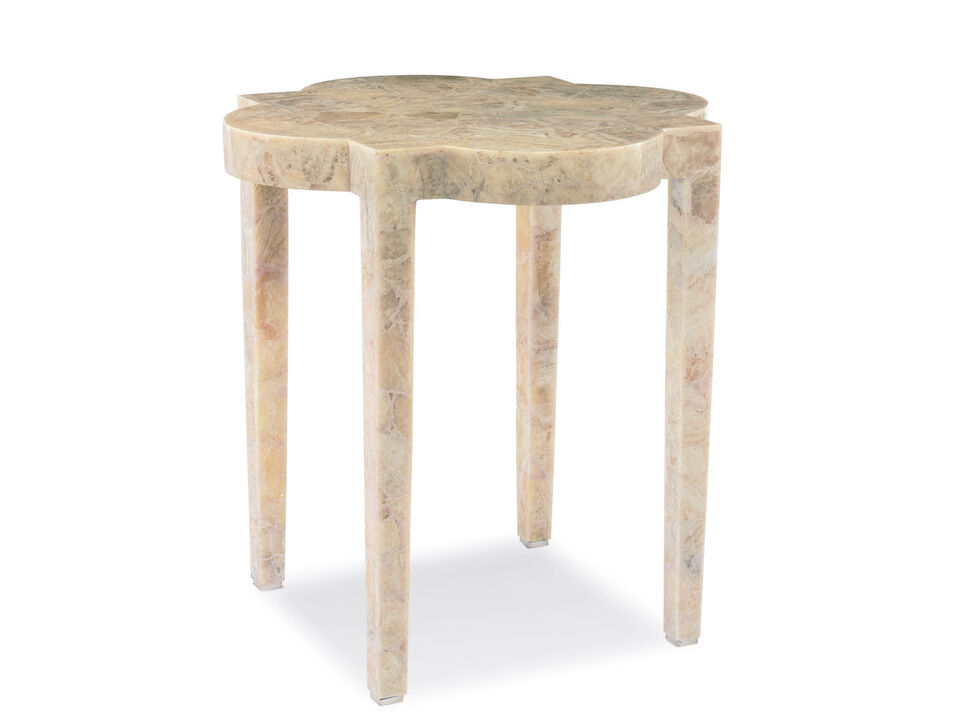 Medallion Stone Side Table