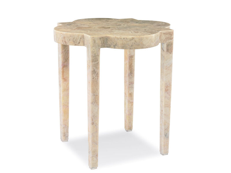 Medallion Stone Side Table