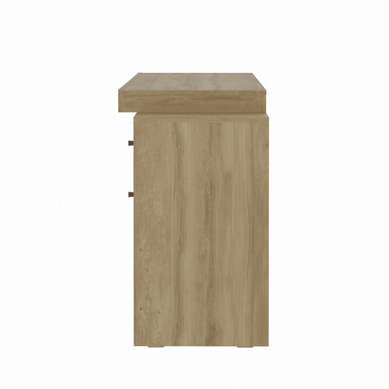 Techni Mobili Expandable Home Office Desk, Pine