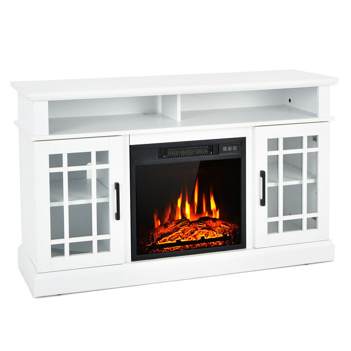 Electric Fireplace TV Stand with Cabinets for TVs