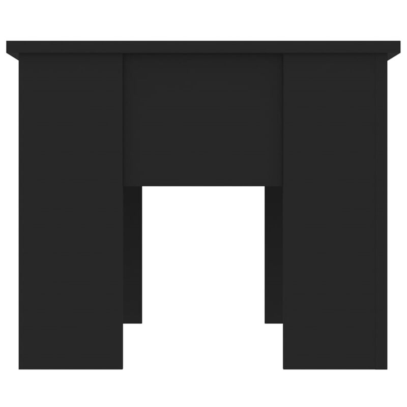 vidaXL Coffee Table Black 31.1"x19.3"x16.1" Engineered Wood