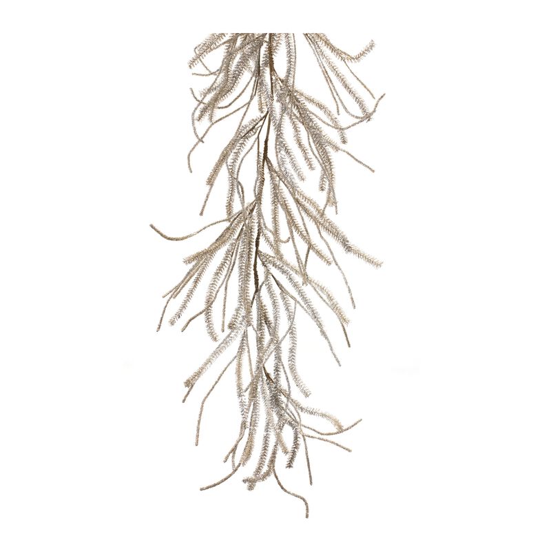 Artificial Glittered Pine Garland Set of 2 for Winter Holiday Accents