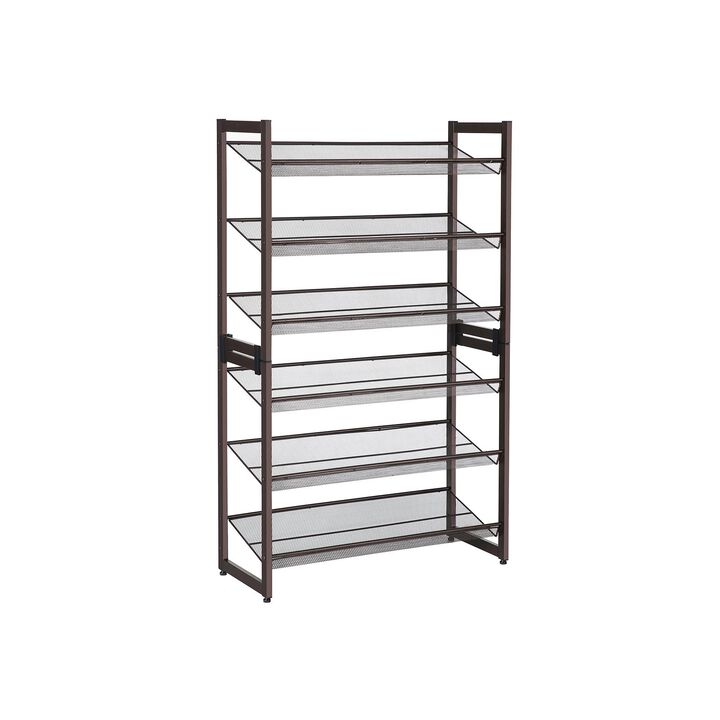 6-Tier Shoe Rack - Spacious Storage Solution for Organized Footwear
