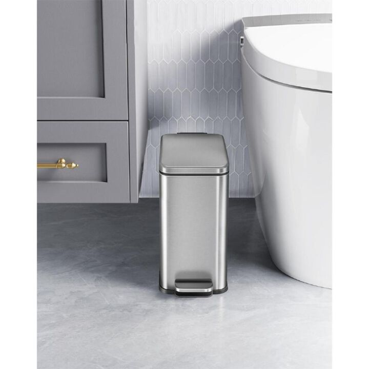 1.3 Gallon Small Trash Bin with Lid for Compact and Tidy Waste Management