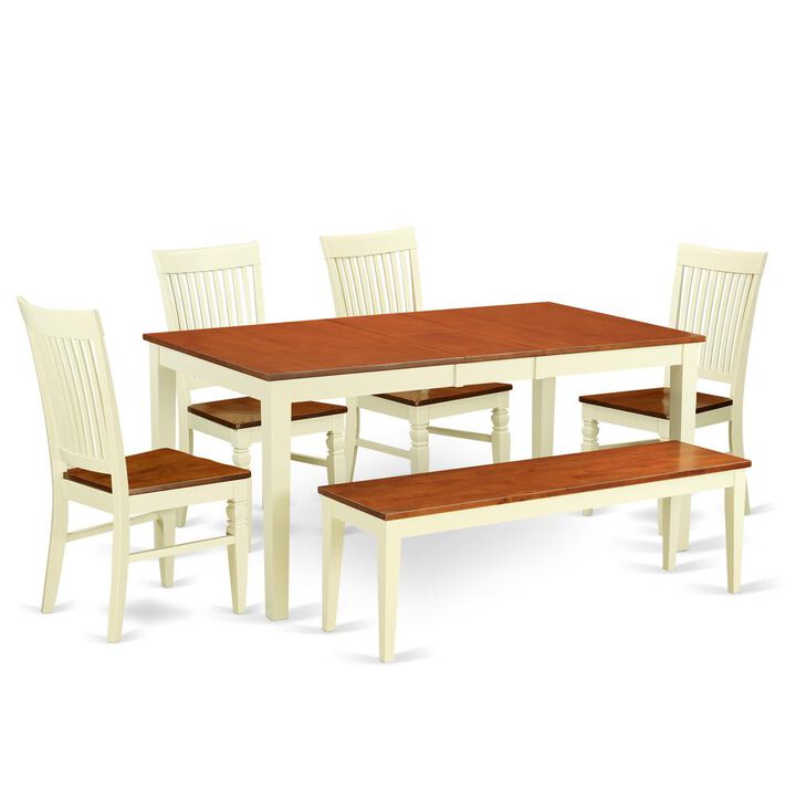 Dining Room Set Buttermilk & Cherry