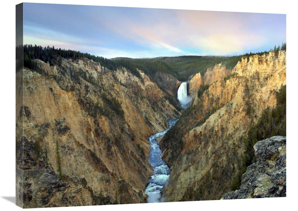 Lower Yellowstone Falls, Yellowstone National Park, Wyoming-Canvas Art-32x24