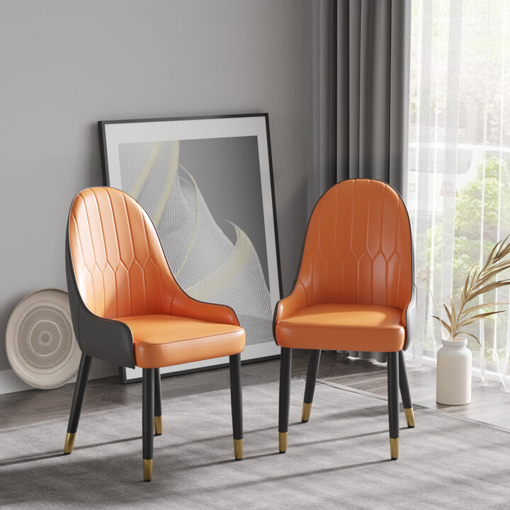 PU Sponge Dining Chairs, Set of 2