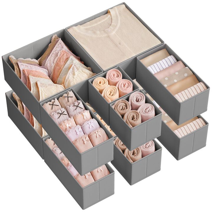 Drawer Organizer Set for Dresser Drawers – Adjustable and Versatile Storage Solutions
