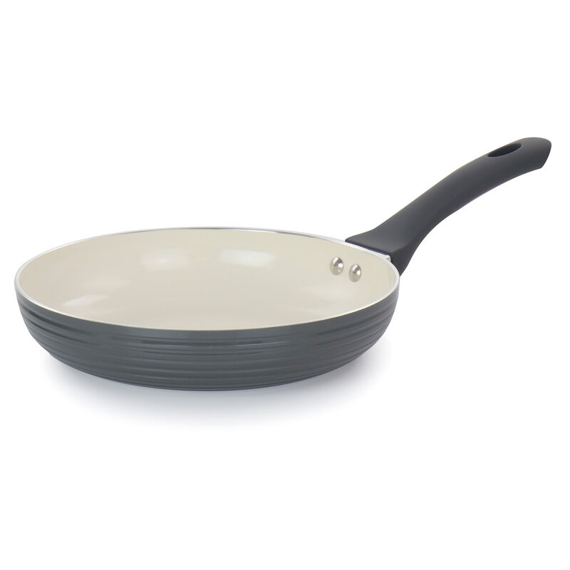 Oster Ridge Valley 8 Piece Aluminum Nonstick Cookware Set in Grey