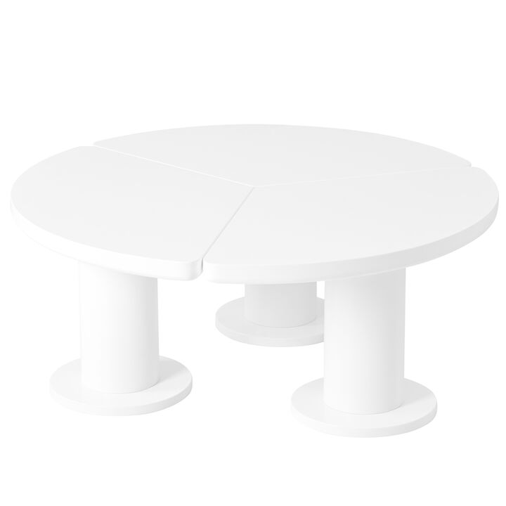 Merax Minimalist Painting Coffee Table