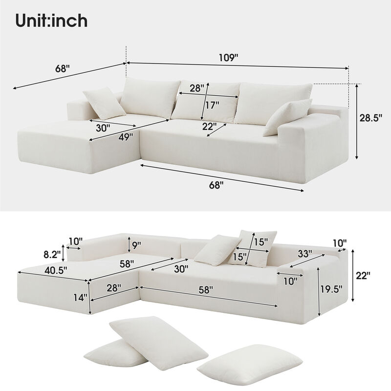 Merax Modular Sectional Living Room Sofa Set