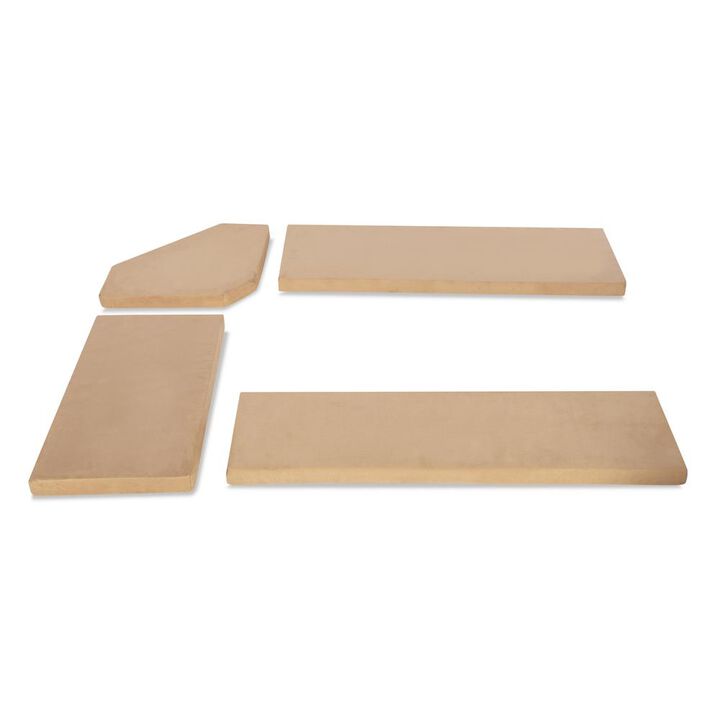 Linon Chelsea Cushion Set – Beige Microfiber  *Nook Not Included*