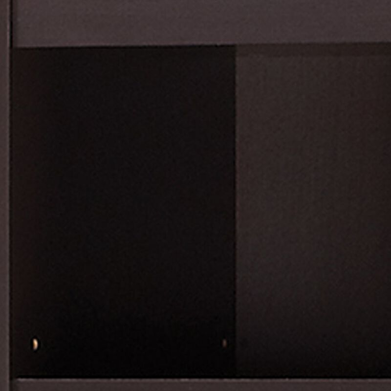 Glimmering Brown Narrow Wooden bookcase - Benzara
