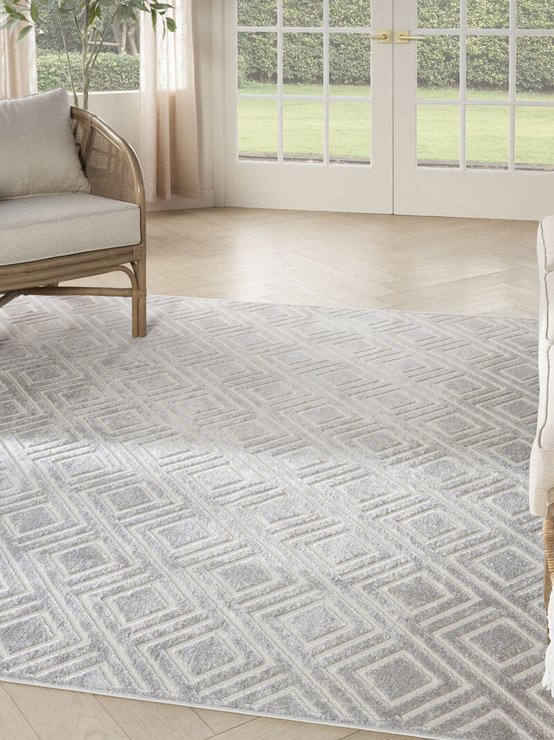 Care Free CAF03 Light Gray 7'10" x 9'10" Rug