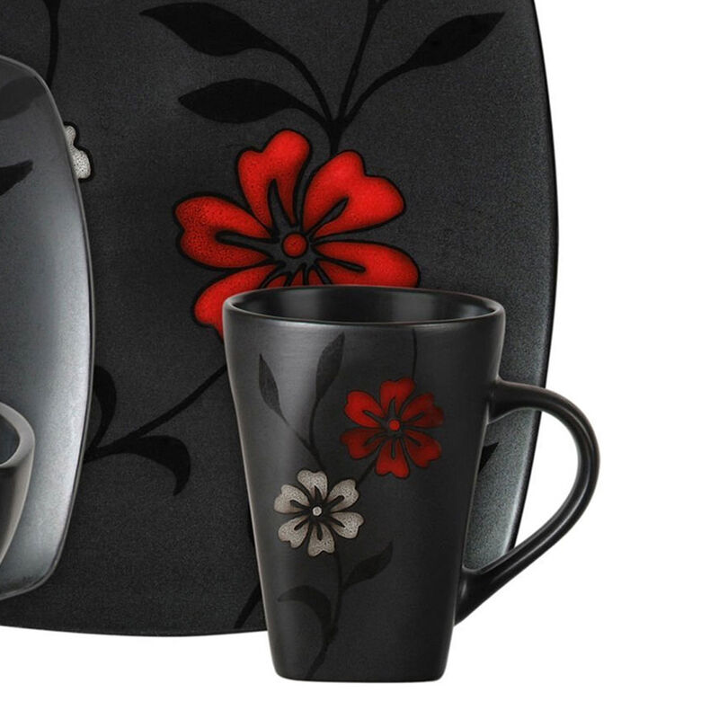 Gibson 16-Piece Evening Blossom Dinnerware Set