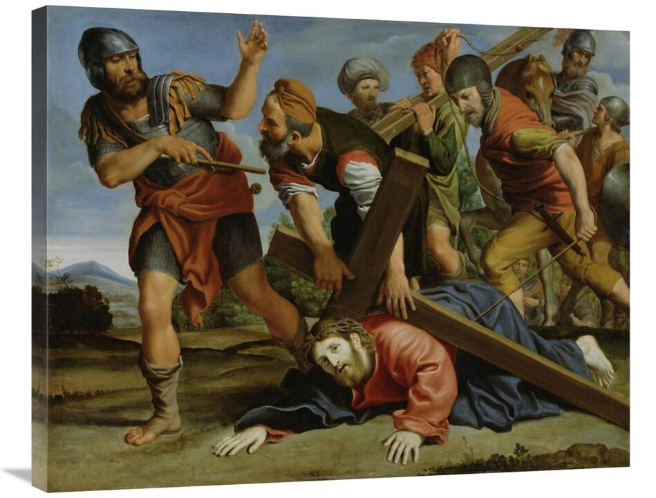 The Way to Calvary-Canvas Art-35x28