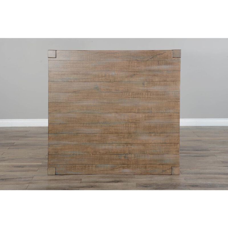 Sunny Designs 48 Modern Mindi Wood Cocktail Table in Weathered Brown
