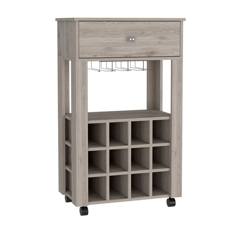 Bar Cart Bayamon, Living Room, Light Gray