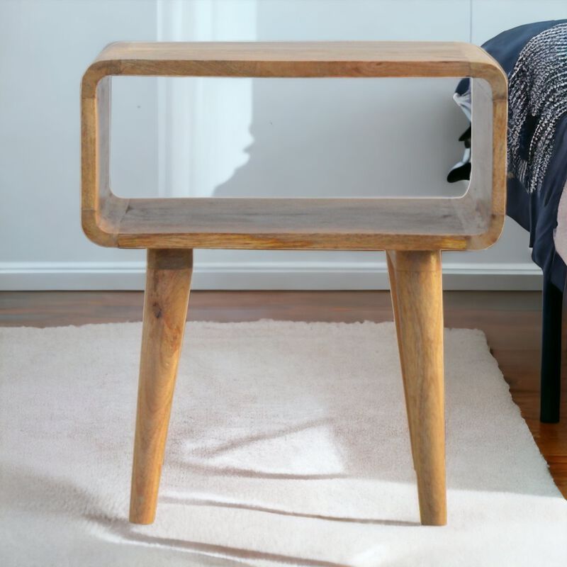 Curved Open Nightstand
