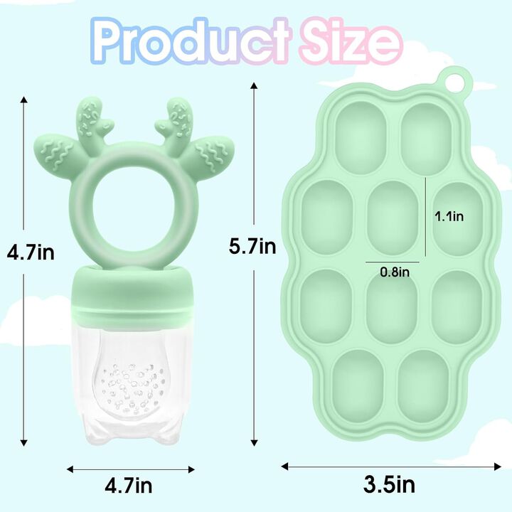 Fruit Feeder Pacifier with Frozen Ice Tray