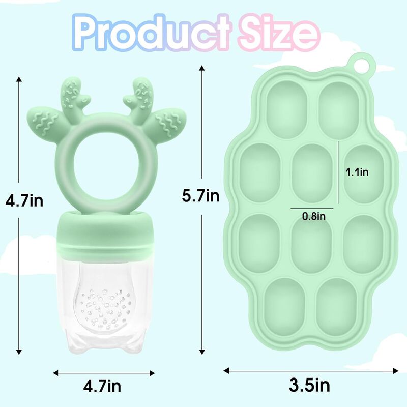 Fruit Feeder Pacifier with Frozen Ice Tray