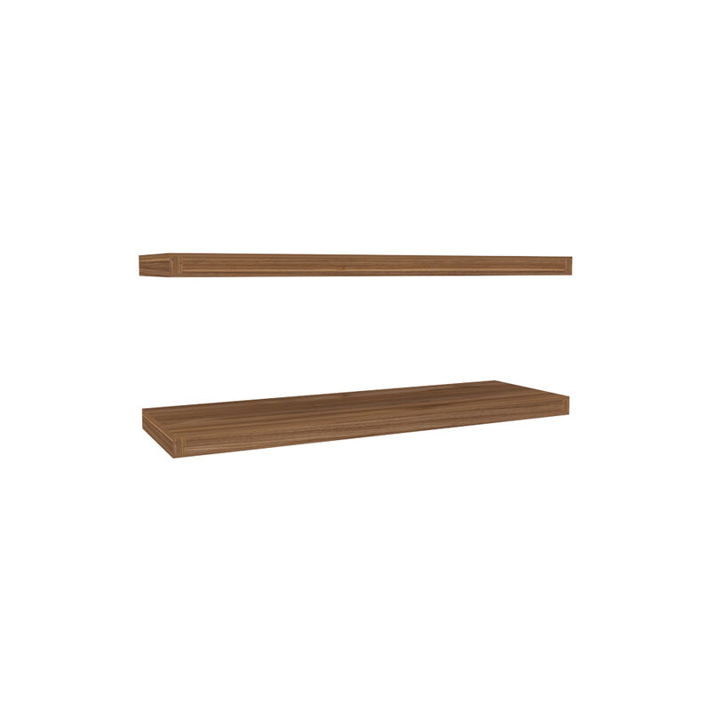 Floating Shelf Dallas, Living Room, Mahogany