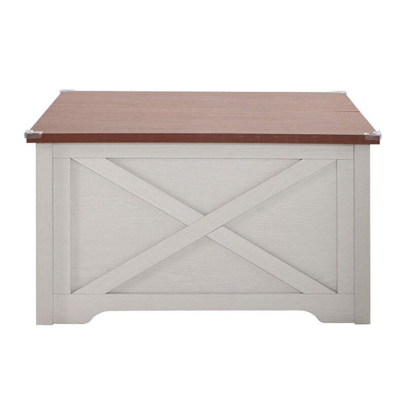 Lift-Top Coffee Table with Hidden Compartment and Storage Shelf Ergonomic Dining and Living Room Table
