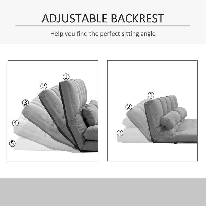 Merax Convertible Floor Sofa Chair Folding Couch Bed