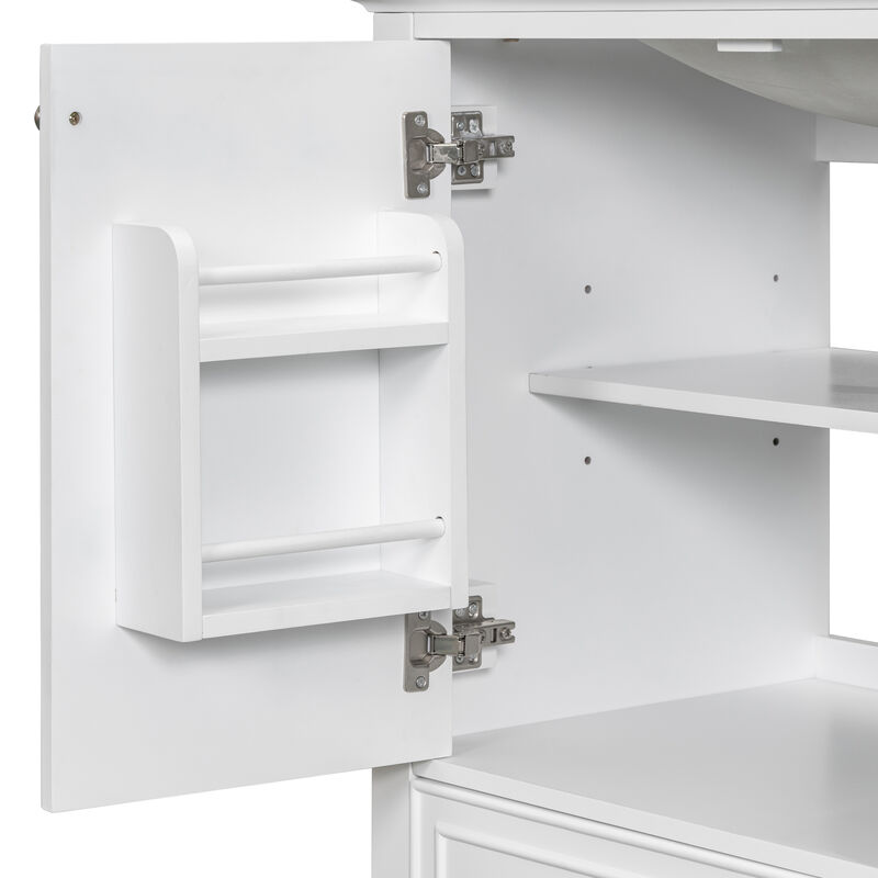 Merax Solid Bathroom Vanity Base without Sink