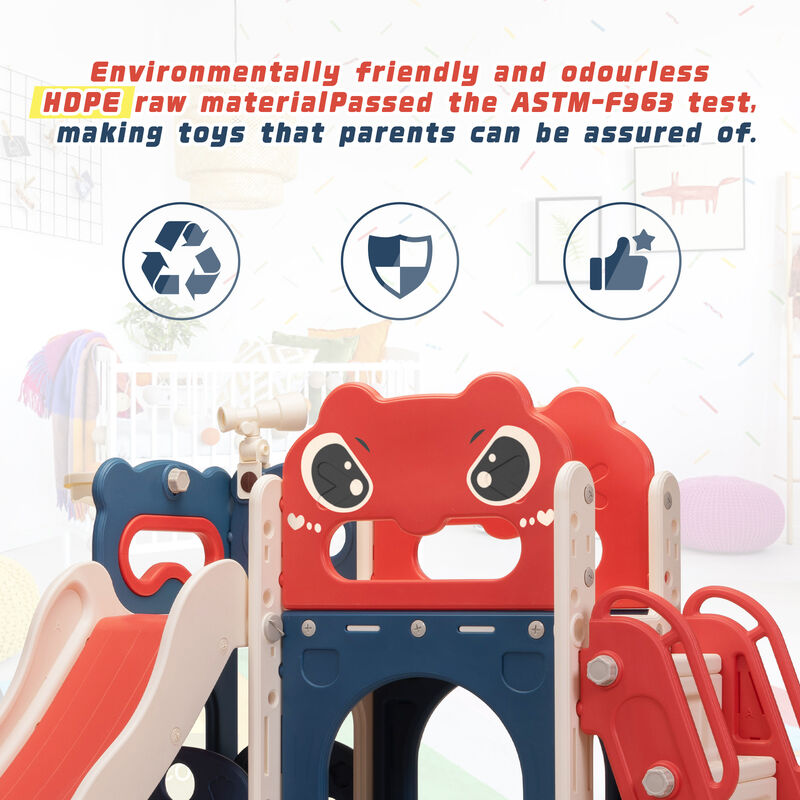 7-in-1 Kids Slide Set with Aisle