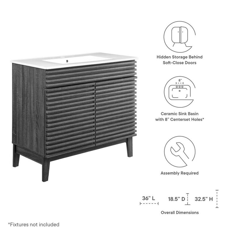 Modway Render 36 Bathroom Vanity