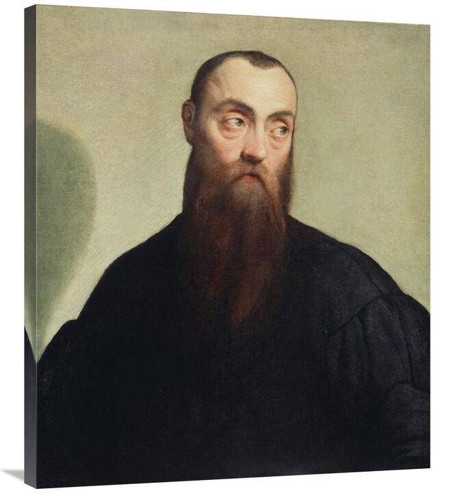Portrait of a Bearded Man-Canvas Art-30.96x36